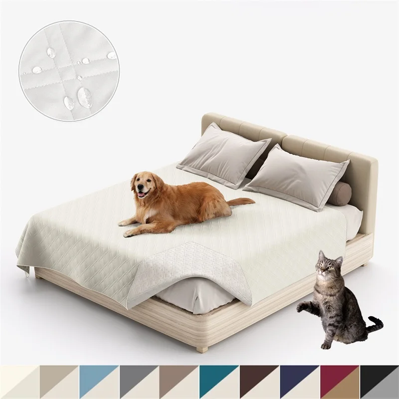 

Waterproof Bedspread Blanket Pets Dog Cat Kids Urine Pad Bed Sheet Cover Quilted Mattress Pads Washable Mattress Protector Cover