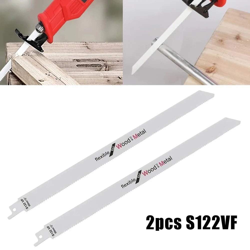 2pcs S122VF Reciprocating Saw Blade 300mm High Carbon Steel Jig Saw Blade Saber Saw Handsaw For Cutting Wood Metal
2pcs S122VF Reciprocating Saw Blade 300mm High Carbon Steel Jig Saw Blade Saber Saw Handsaw For Cutting Wood Metal