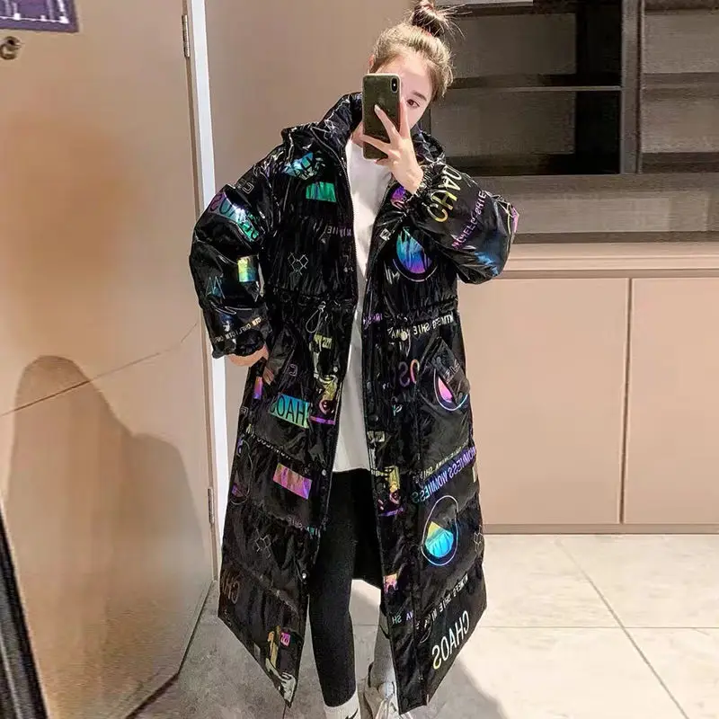 Women's Cotton-Padded Coat New Laser Glossy Colorful Wash-Free Printed Loose Down Cotton-Padded Coat Overknee Long Laser
Women's Cotton-Padded Coat New Laser Glossy Colorful Wash-Free Printed Loose Down Cotton-Padded Coat Overknee Long Laser