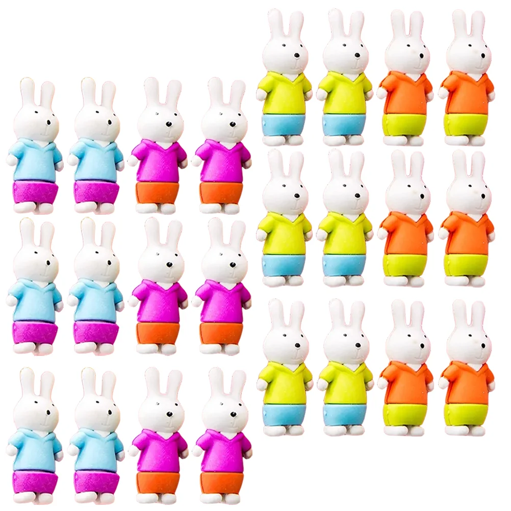 

36 Pcs Rabbit Eraser Kawaii Erasers Classroom Prizes Party Favors for Kids Puzzles Gifts Puzzles Bunny in Bulk School Animal