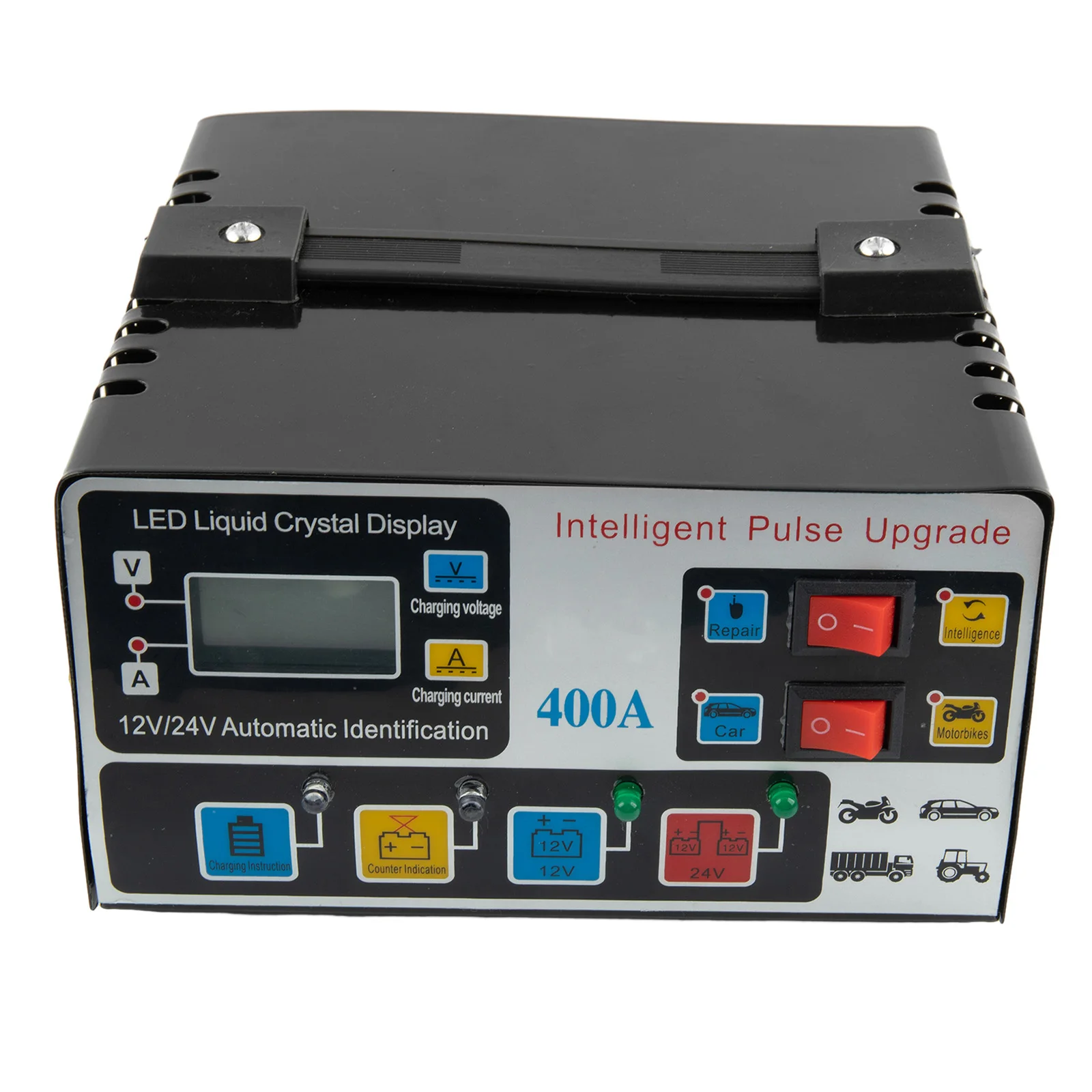 Good Quality Battery Charger English Manual 12V /24V 2pcs/Kit 50-60Hz 7-8A 80 Cm High Efficiency High Frequency Pulse
Good Quality Battery Charger English Manual 12V /24V 2pcs/Kit 50-60Hz 7-8A 80 Cm High Efficiency High Frequency Pulse