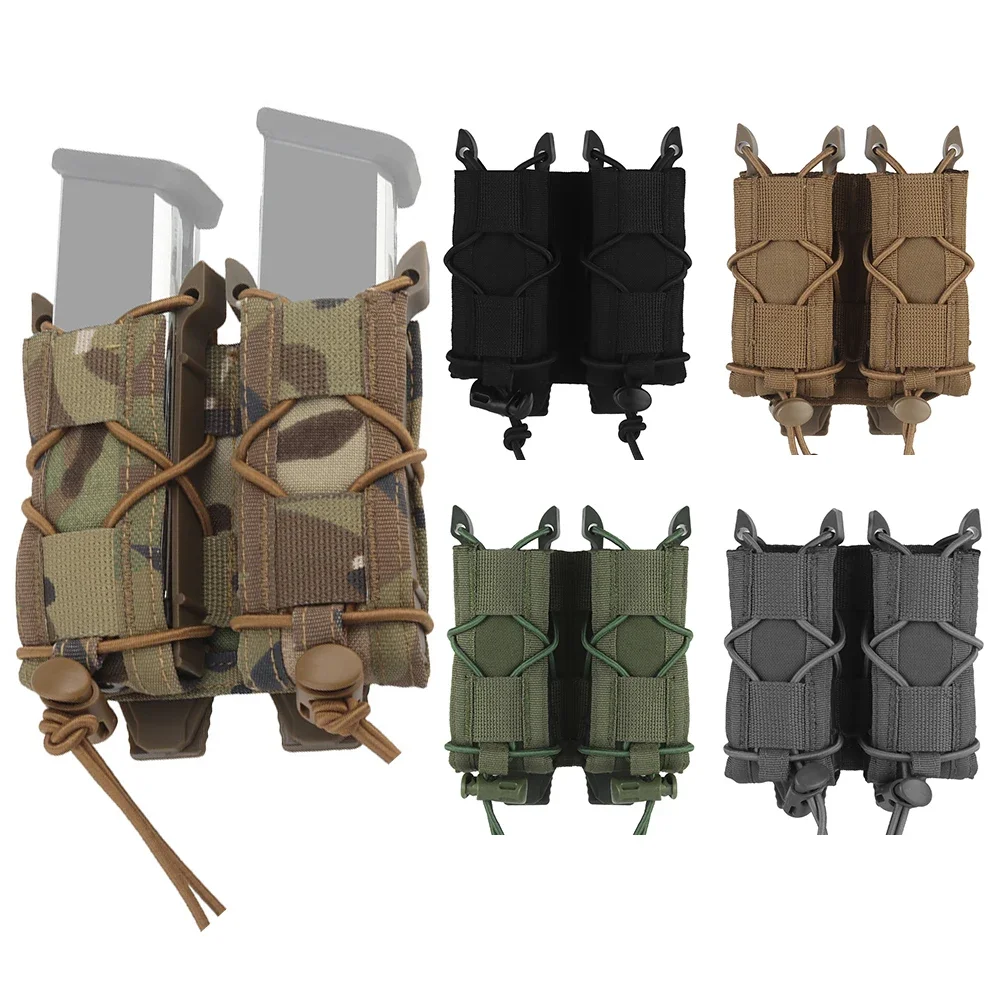 TACGEAR Double Mag Pouch Pistol Magazine Carrier for Handgun magazines Flashlight multitools pocket knives Shooting Airsoft
TACGEAR Double Mag Pouch Pistol Magazine Carrier for Handgun magazines Flashlight multitools pocket knives Shooting Airsoft