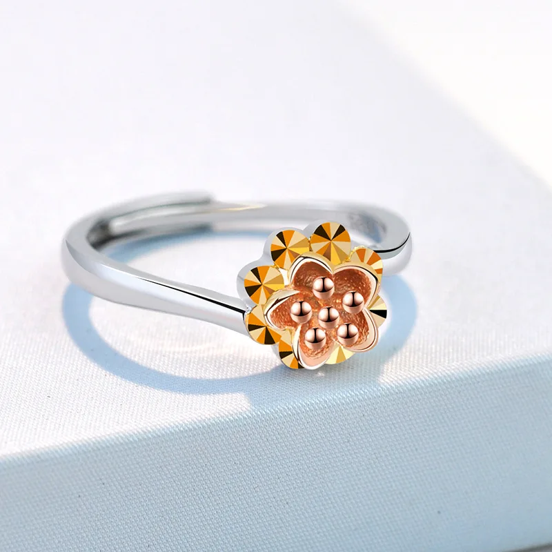 Ring Female 925 Colored Gold-Plated Sterling Silver Open Ring Simple and Light Luxury Ins Special-Interest Design Silver Jewelry
Ring Female 925 Colored Gold-Plated Sterling Silver Open Ring Simple and Light Luxury Ins Special-Interest Design Silver Jewelry