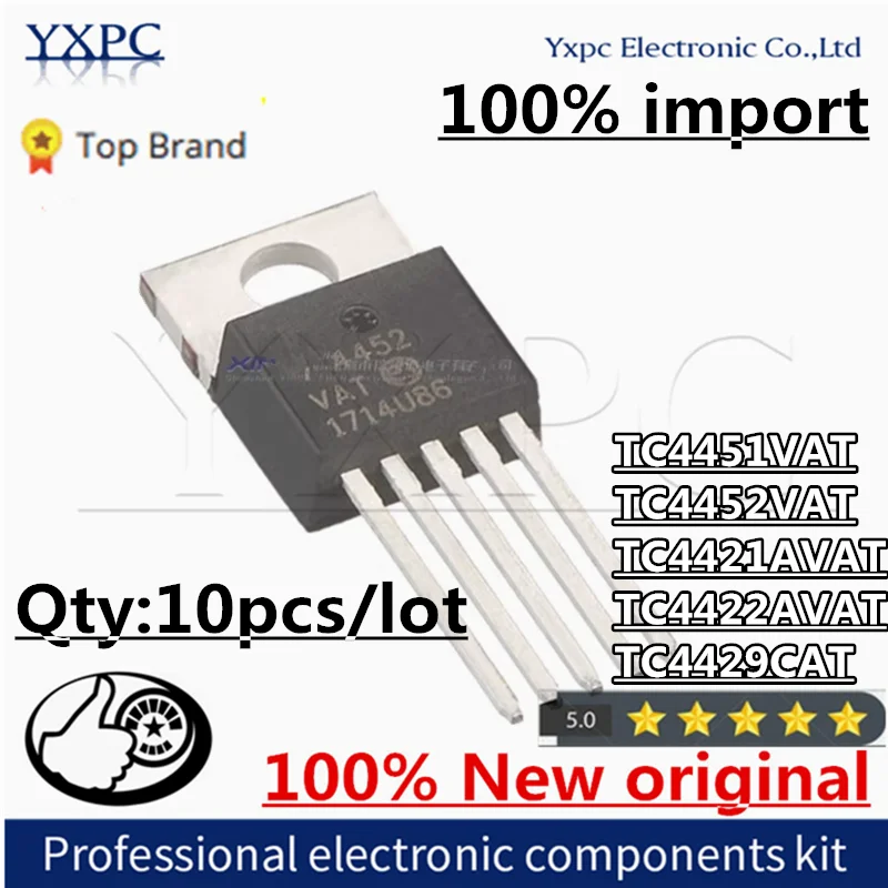 100% New Original TC4451VAT TC4452VAT TC4421AVAT TC4422AVAT TC4429CAT TO-220-5 TC4451 TC4452 TC4421 TC4422 TC4429
100% New Original TC4451VAT TC4452VAT TC4421AVAT TC4422AVAT TC4429CAT TO-220-5 TC4451 TC4452 TC4421 TC4422 TC4429