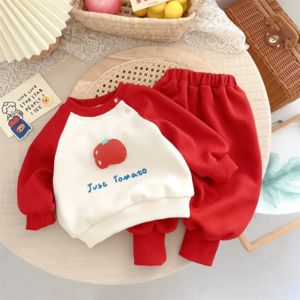2023 Autumn New In Kids Baby Girls Tomato Printletter Top Sweatshirts+harem Pants Infant Toddler Outwear Clothing Set 2pcs 3M-3Y
2023 Autumn New In Kids Baby Girls Tomato Printletter Top Sweatshirts+harem Pants Infant Toddler Outwear Clothing Set 2pcs 3M-3Y