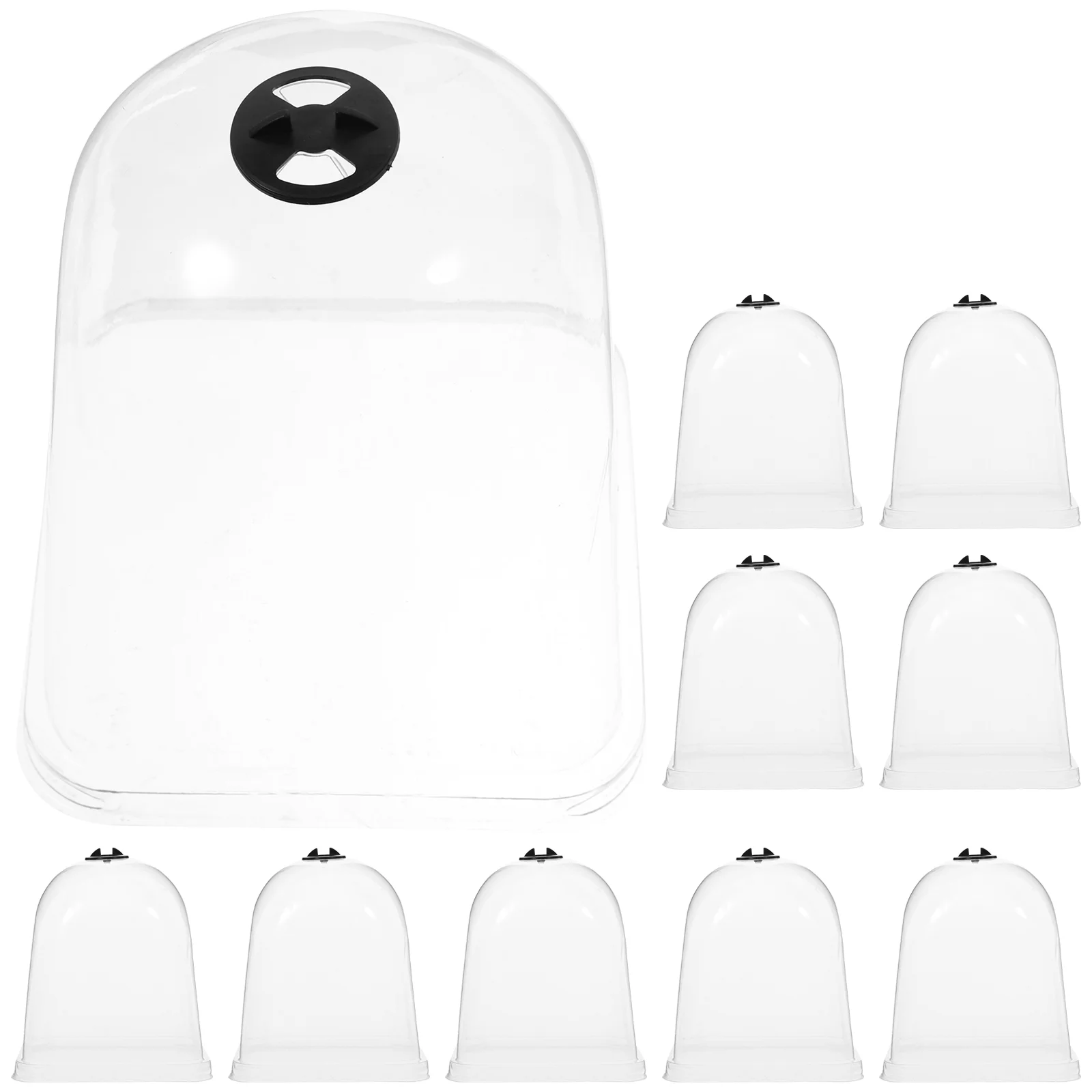 Garden Cloche Clear Bell Covers Freeze Protection Humidity Domes Plastic Dome Greenhouse Plant Protector Plants
Garden Cloche Clear Bell Covers Freeze Protection Humidity Domes Plastic Dome Greenhouse Plant Protector Plants