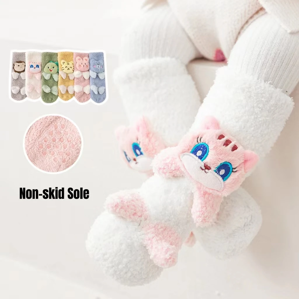 Winter Baby Socks Coral velvet Cute Warm Thicken Non-Skid Cartoon Doll Grip Tube Sock Shoes Thermal Adults Toddler Floor Socks
Winter Baby Socks Coral velvet Cute Warm Thicken Non-Skid Cartoon Doll Grip Tube Sock Shoes Thermal Adults Toddler Floor Socks