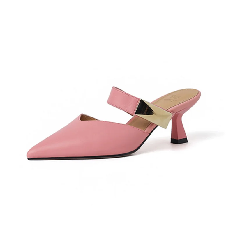 Elegant Slippers Ladies Shoes Women Low Heels Metal Button Sandale Summer Sandals Sexy Zapatos Pointed Toe Sandalias Mujer
Elegant Slippers Ladies Shoes Women Low Heels Metal Button Sandale Summer Sandals Sexy Zapatos Pointed Toe Sandalias Mujer