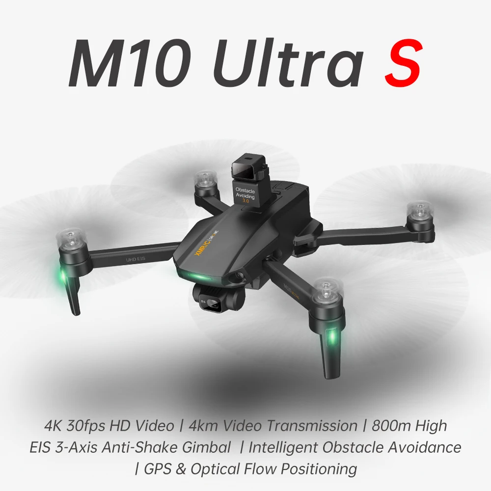 3-осевой карданный Дрон M10 Ultra S 4K30fps для обхода препятствий на 360 ° EIS противоударный бесщеточный двигатель на 4 км 
3-осевой карданный Дрон M10 Ultra S 4K30fps для обхода препятствий на 360 ° EIS противоударный бесщеточный двигатель на 4 км