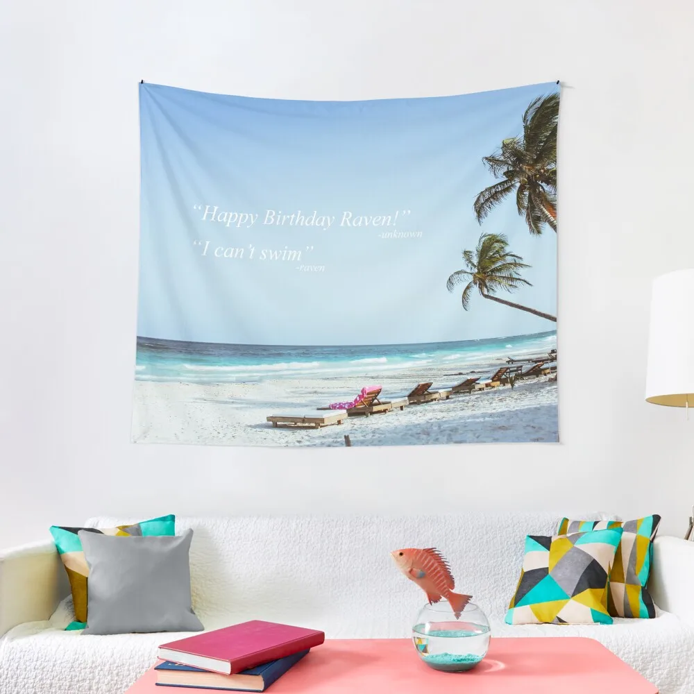 Happy Birthday Raven! "I can't swim" - Funny Vine Tapestry Custom Aesthetic Room Decor Decoration Home Wall Coverings Tapestry
Happy Birthday Raven! "I can't swim" - Funny Vine Tapestry Custom Aesthetic Room Decor Decoration Home Wall Coverings Tapestry