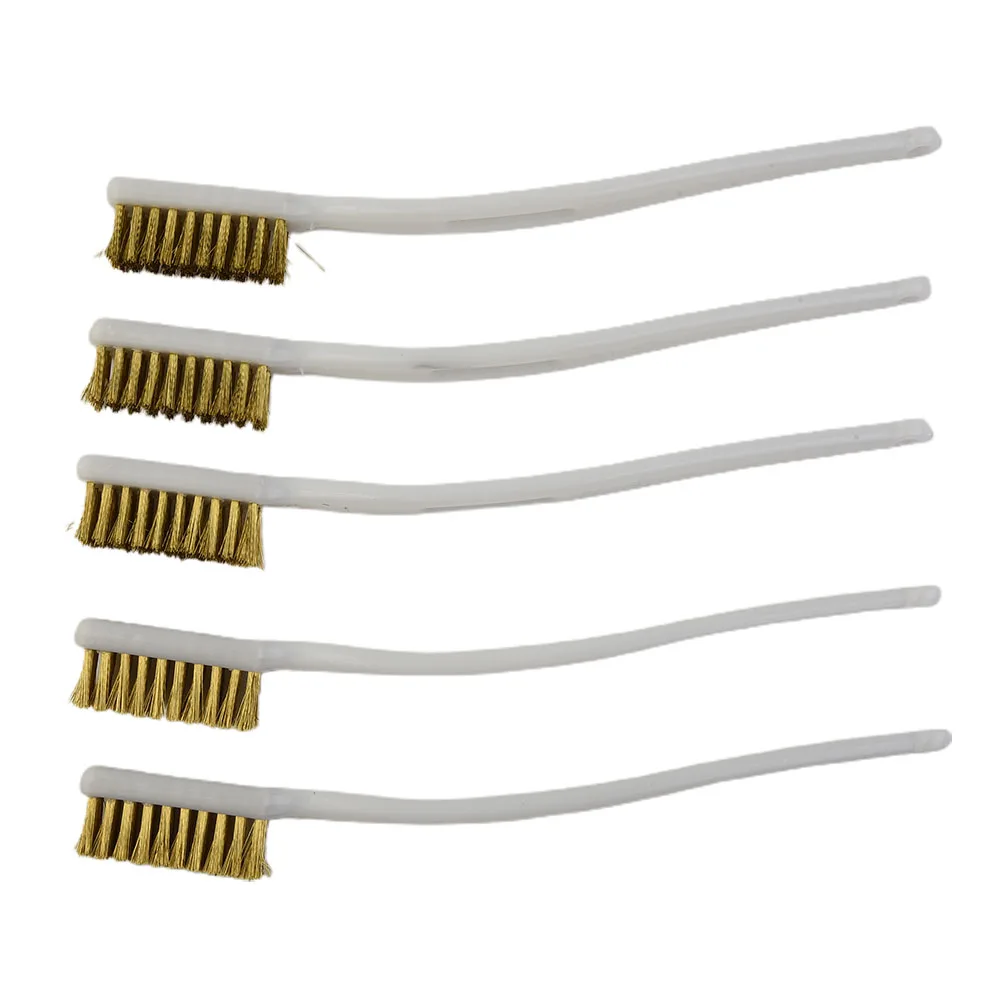 5PCS Plastic Handle Brass Wire Brush For Car Construction Aviation Industrial Devices Polishing Cleaning Hand Tools High Quality
5PCS Plastic Handle Brass Wire Brush For Car Construction Aviation Industrial Devices Polishing Cleaning Hand Tools High Quality
