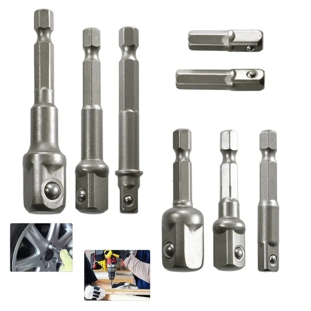 Chrome Vanadium Steel Socket Adapter Hex Shank to 1/4" 3/8" 1/2" Extension Drill Bit Bar Hex Bit Set Power Tools Socket Adapter
Chrome Vanadium Steel Socket Adapter Hex Shank to 1/4" 3/8" 1/2" Extension Drill Bit Bar Hex Bit Set Power Tools Socket Adapter