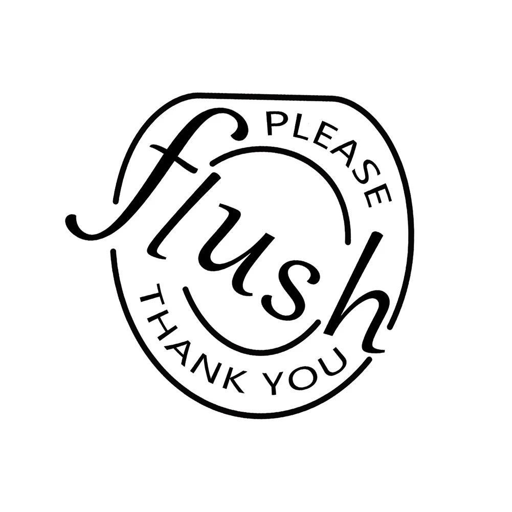 Wall Sticker Toilet Sticker Text Flush Design Easy to Apply and Remove Suitable for Clean Walls 25cm*25cm Size
Wall Sticker Toilet Sticker Text Flush Design Easy to Apply and Remove Suitable for Clean Walls 25cm*25cm Size