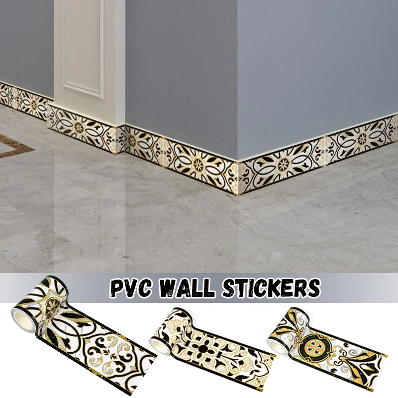 10x500cm PVC Wall Skirting Line Stickers Self-Adhesive Wallpaper Floor Border Decal Wall Decoration Strip Waterproof Strip
10x500cm PVC Wall Skirting Line Stickers Self-Adhesive Wallpaper Floor Border Decal Wall Decoration Strip Waterproof Strip