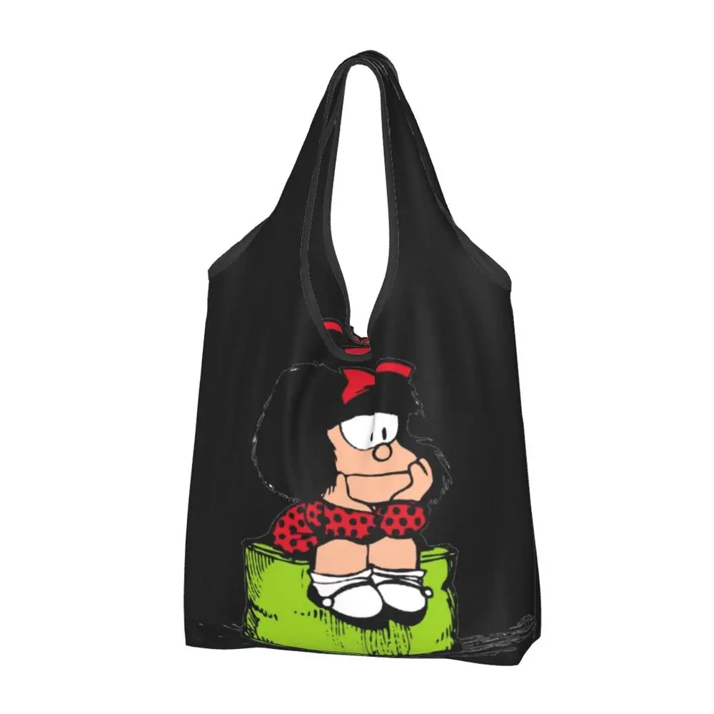 Custom Vintage Mafalda Manga Grocery Shopping Bag 57 Saa7f2a30ac1b4bb8accd6fc8ce5bba7aO