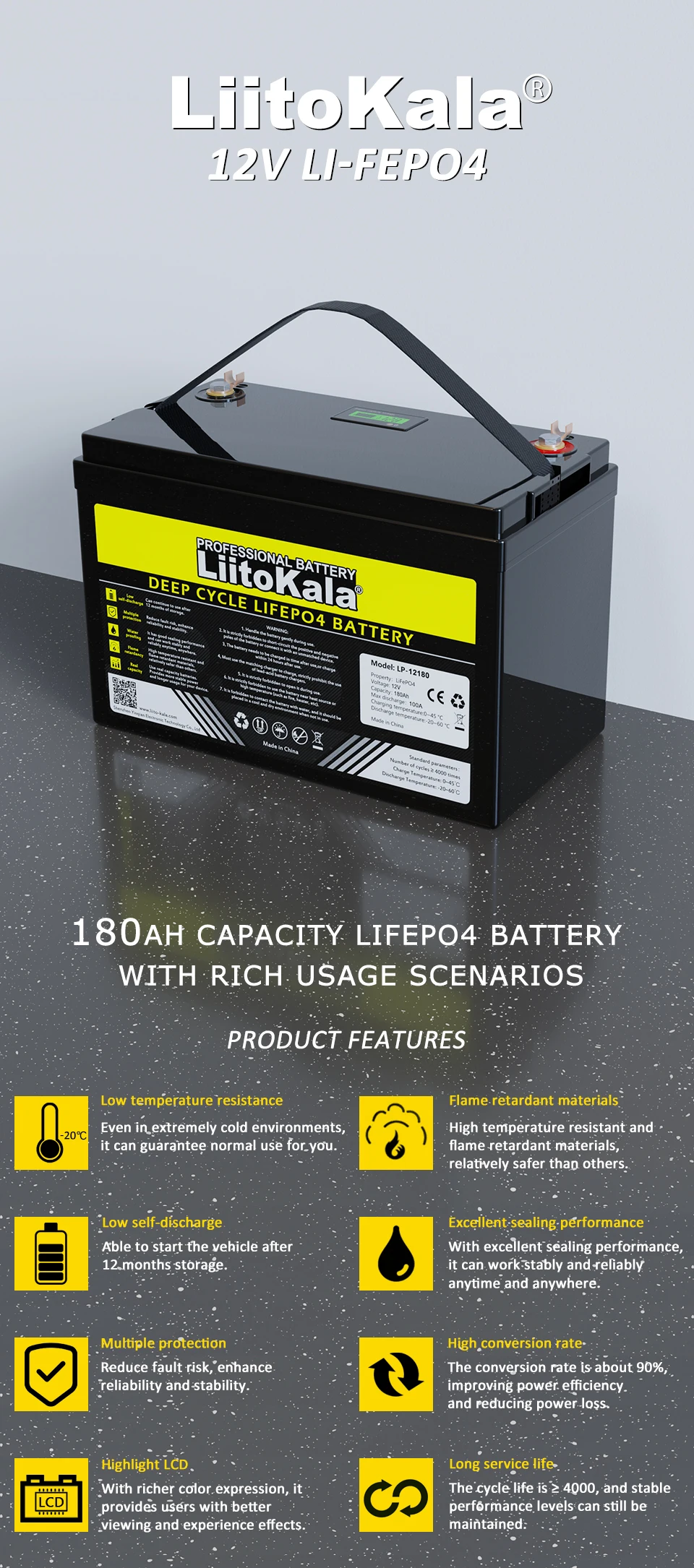 12v/12.8V, 310ah, 280ah, 120AH, 4s, LiFePO4 Battery Lithium Iron Phosphate Batteries Cycles Touring car Solar Wind Tax Free 13 Mallzona Saa7f58a633254d0b80f26083a72309135 12v/12.8V, 310ah, 280ah, 120AH, 4s, LiFePO4 Battery Lithium Iron Phosphate Batteries Cycles Touring car Solar Wind Tax Free Mallzona