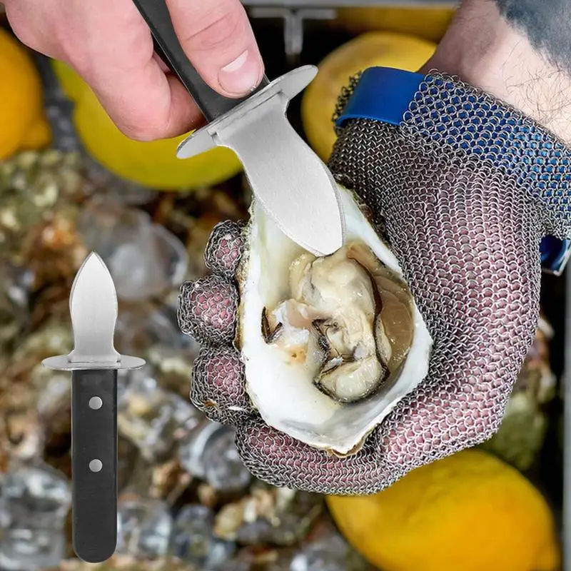 

Oyster Knife Sharp-edged Shucker Shell Seafood Opener Tool Kitchen Gadgets Clam Shucking Cutter Stainless Steel Seafood Scall0p