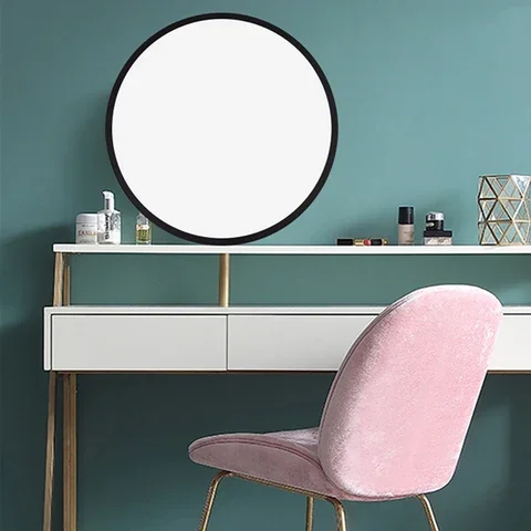 

25cm Round Moon Makeup Mirror with LED Night Light Cosmetic Mirror Bedroom Night Lamp Makeup Supplies