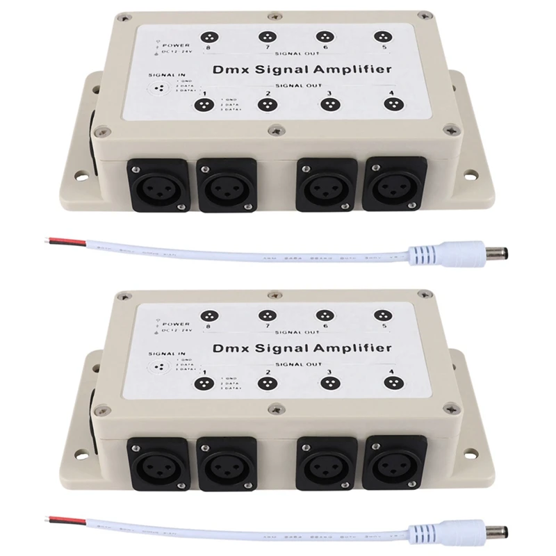 2X Dc12-24V 8-канальный выход Dmx Dmx512 светодиодный контроллер разделитель усилителя сигнала дистрибьютор для домашнего оборудования
2X Dc12-24V 8-канальный выход Dmx Dmx512 светодиодный контроллер разделитель усилителя сигнала дистрибьютор для домашнего оборудования