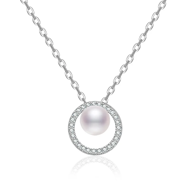 925 Sterling Silver Fashion Crystal Imitated Pearl Statement Pendant Necklace For Women Girls Anniversary Gift Trendy Jewelry
925 Sterling Silver Fashion Crystal Imitated Pearl Statement Pendant Necklace For Women Girls Anniversary Gift Trendy Jewelry