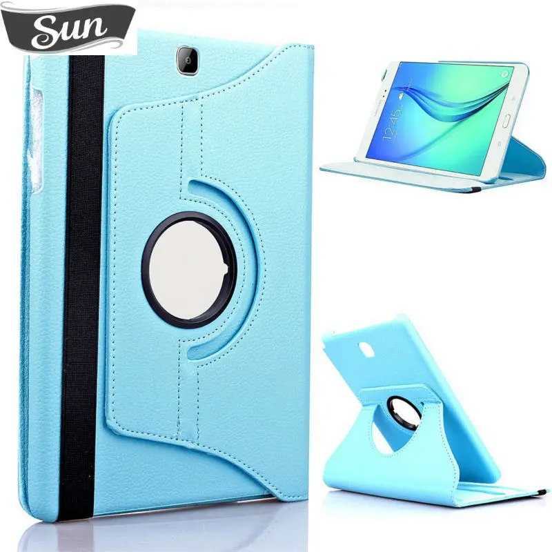 

Flip Stand Case Cover For Samsung Galaxy Tab S 10.5" T800 T801 T805 Tablet PU Leather Cover 360 Rotating Protective Cover Glass