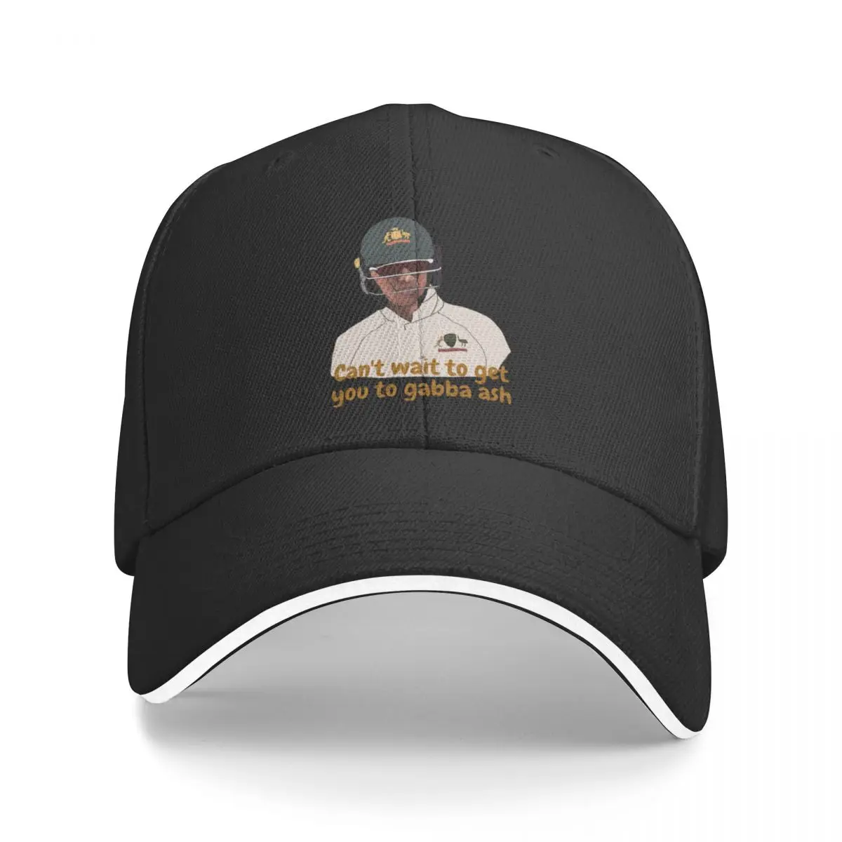 

Tim Paine To Ashwin Cant Wait To Get You To Gabba Sticker Baseball Cap Trucker Cap Snap Back Hat Women Beach Fashion Men's