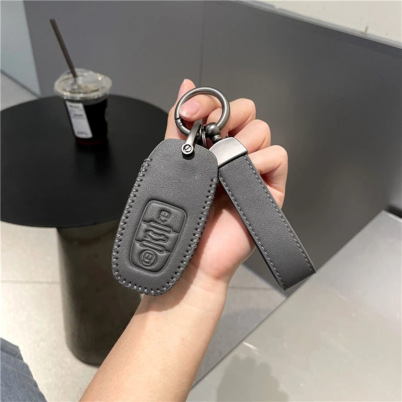 Leather Car Remote Key Cover Case Shell Fob For Audi A1 A3 A4 A5 A6 A7 A8 Quattro Q3 Q5 Q7 2009-2015 Auto Protector Accessories
Leather Car Remote Key Cover Case Shell Fob For Audi A1 A3 A4 A5 A6 A7 A8 Quattro Q3 Q5 Q7 2009-2015 Auto Protector Accessories