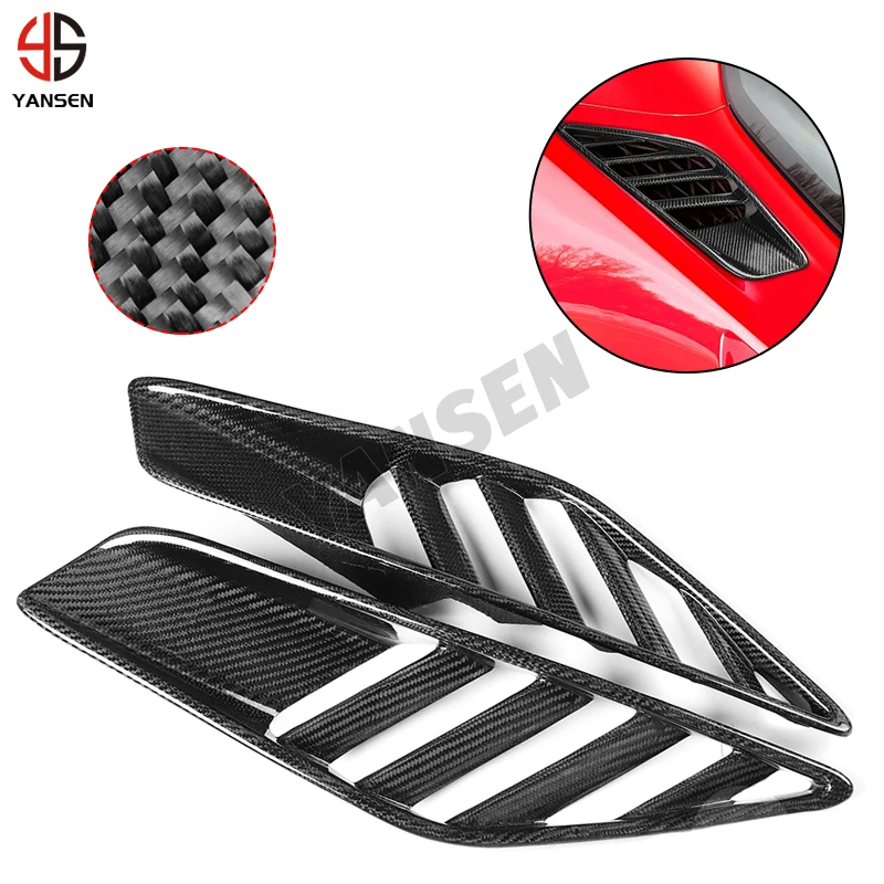 Real Carbon Fiber Rear Wheel Air Intake Vent Fender Cover Trim Sticker Body Kit For Chevrolet Corvette C7 2014-2019 Accessories
Real Carbon Fiber Rear Wheel Air Intake Vent Fender Cover Trim Sticker Body Kit For Chevrolet Corvette C7 2014-2019 Accessories