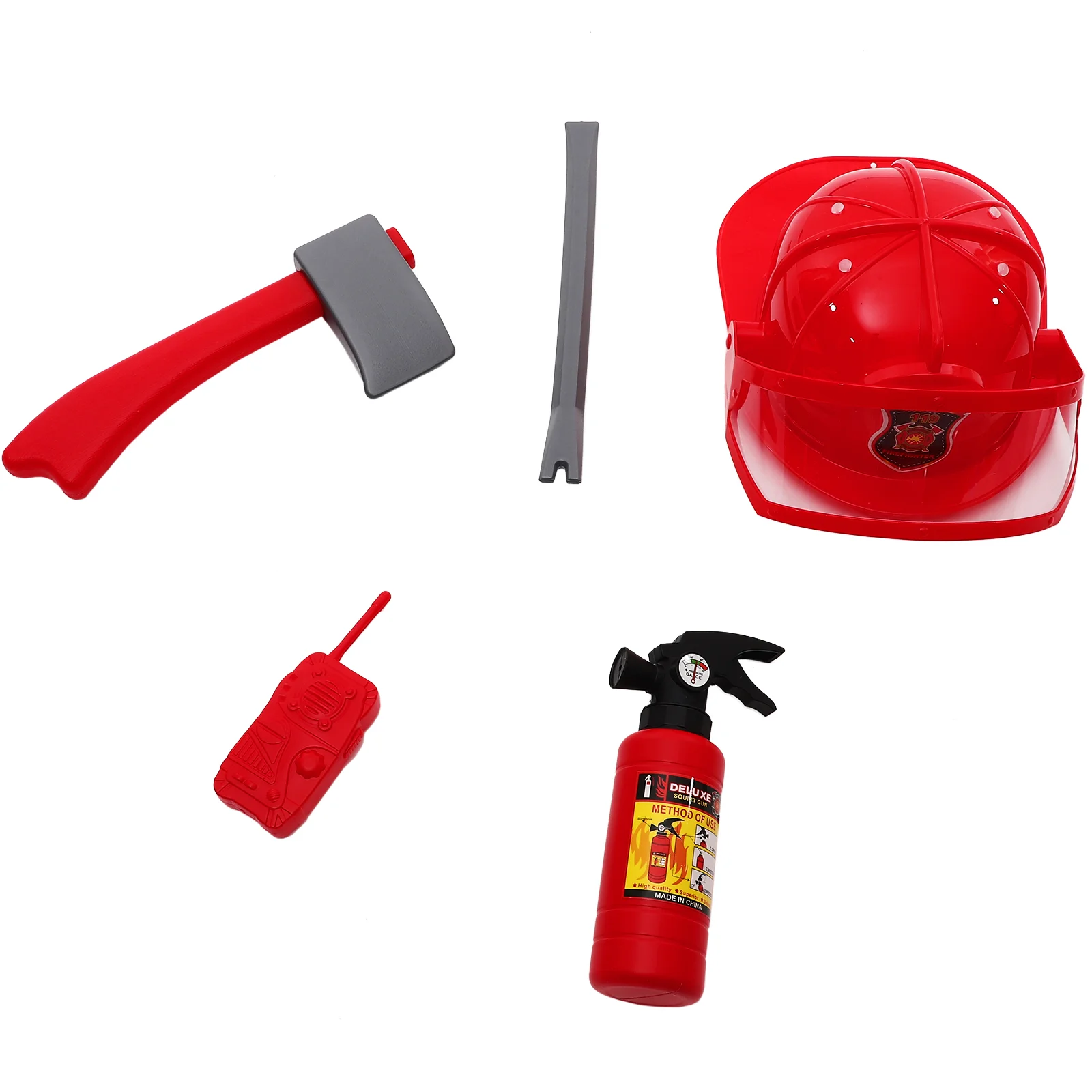 

Fire Accessories Fireman Costume Toddlers Toy Kids Cosplay Gift Abs Firefighter Dress Ages 3-5