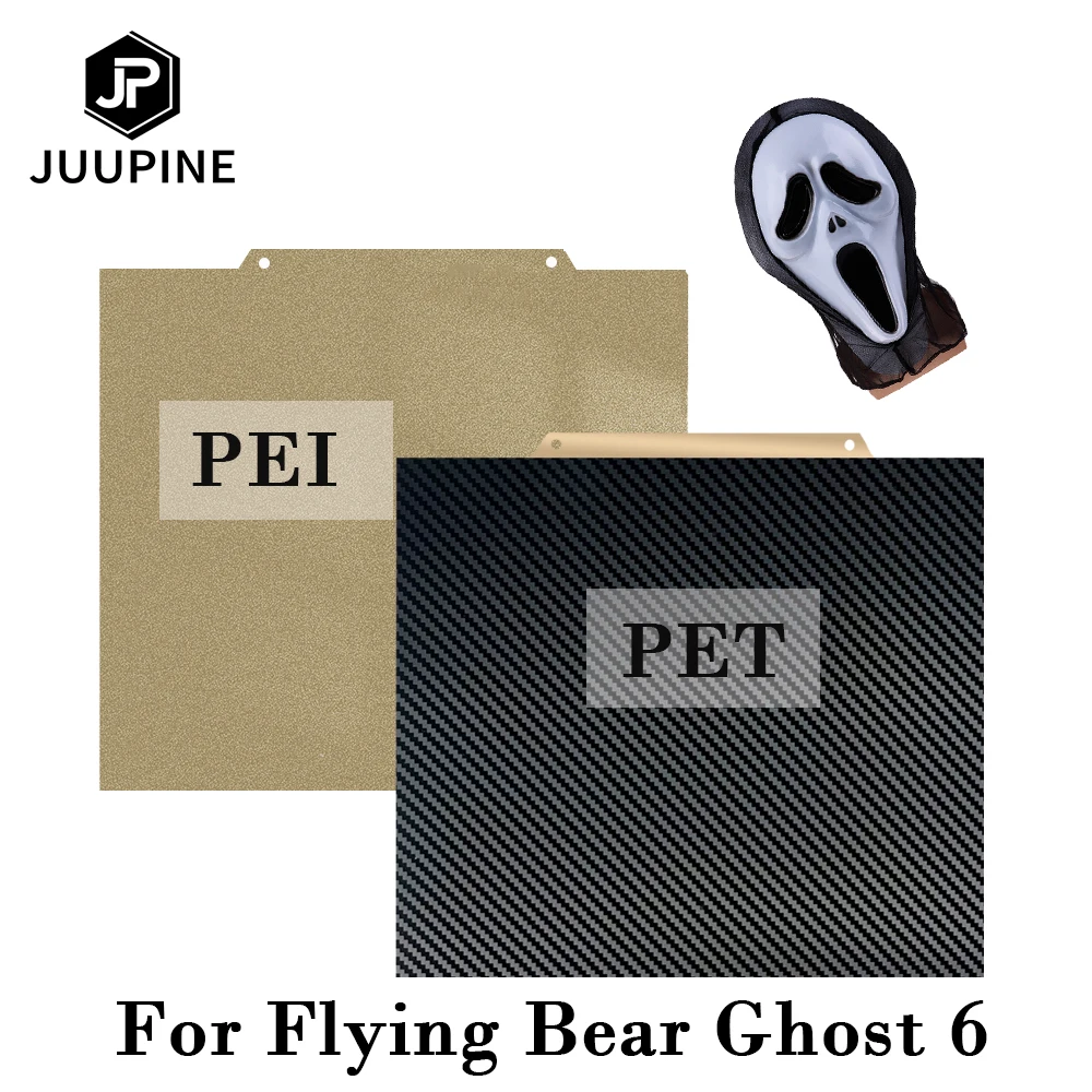 Double Sided For Flying Bear Ghost 6 PEI +PET 230x257 Magnetic Build Plate Carbon Fiber PEI Spring Steel Sheet 3D Printer Parts
Double Sided For Flying Bear Ghost 6 PEI +PET 230x257 Magnetic Build Plate Carbon Fiber PEI Spring Steel Sheet 3D Printer Parts