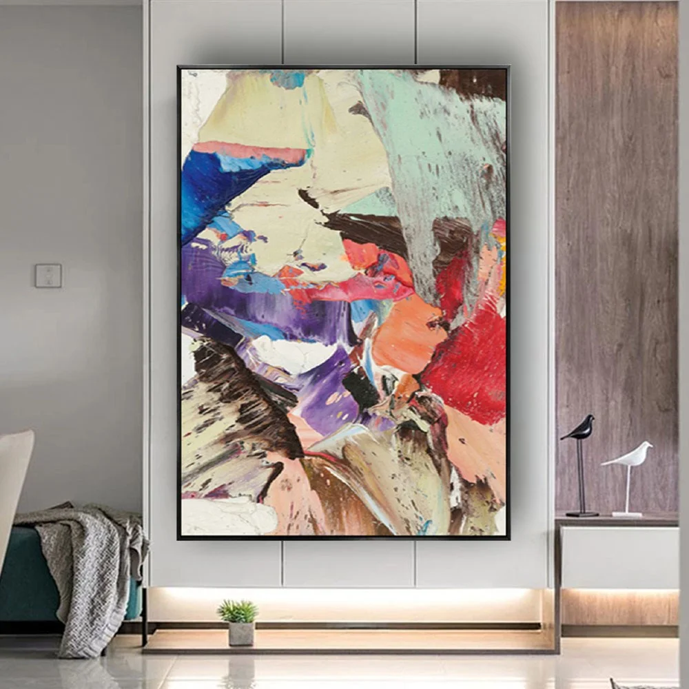 100% Handmade Oil Painting On Canvas Flip Chart Wall Art Pictures Abstract Contrasting Color Texture Mural For Home Decor Image
100% Handmade Oil Painting On Canvas Flip Chart Wall Art Pictures Abstract Contrasting Color Texture Mural For Home Decor Image