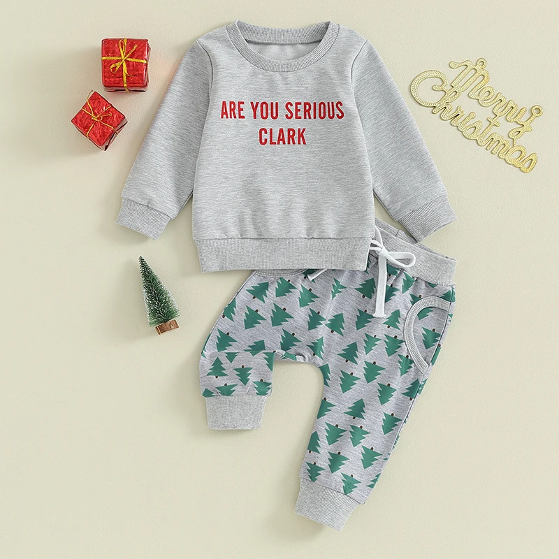 Baby Boy Girl Christmas Outfit Christmas Tree Print Long Sleeve Sweatshirt and Pants Fall Winter Clothes Set
Baby Boy Girl Christmas Outfit Christmas Tree Print Long Sleeve Sweatshirt and Pants Fall Winter Clothes Set