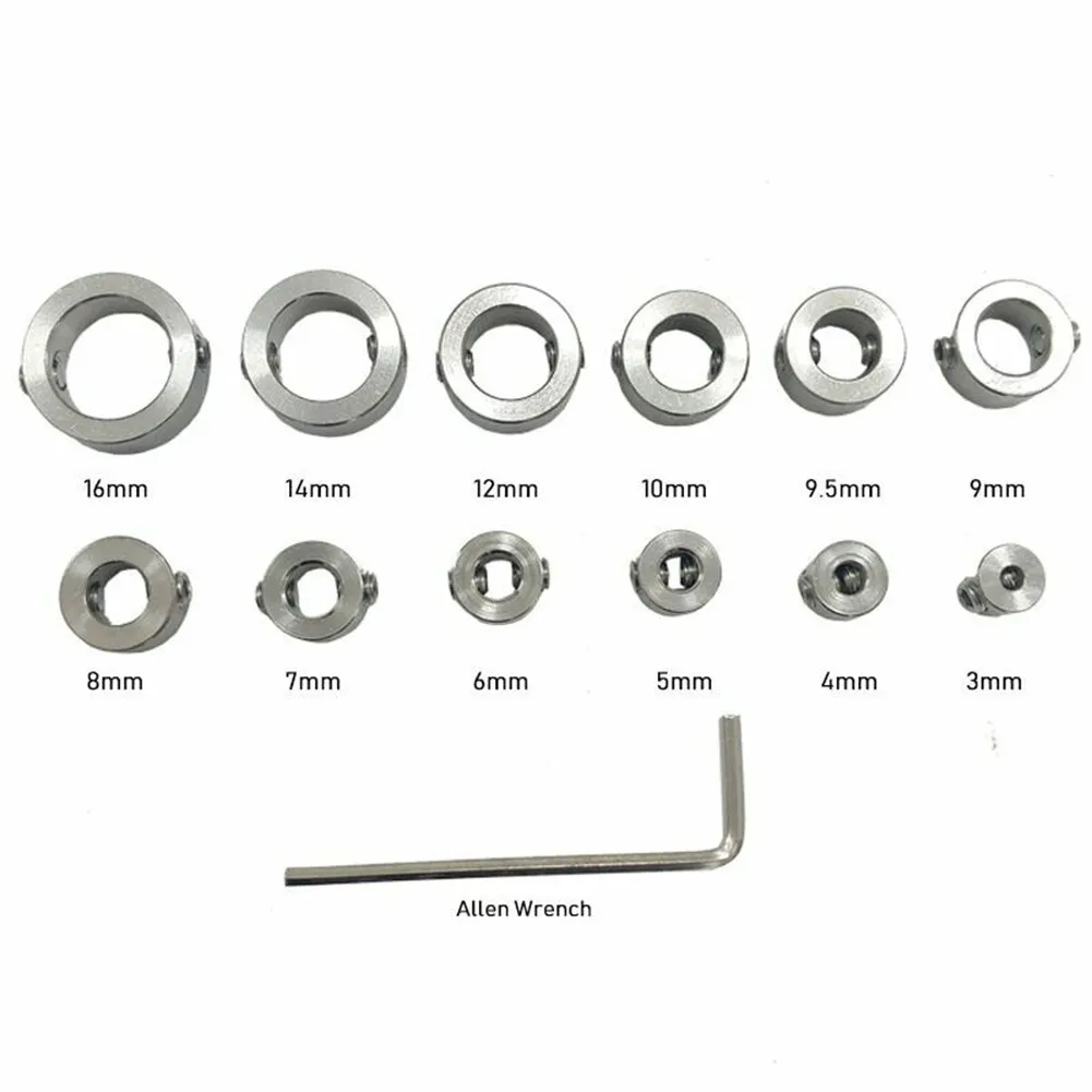Drill Locators Drill Stop Collar Set 3/6/8/12PCS 3/4/5/6/7/8/9/9.5/10/12/14/16mm Drilling Bit Depth Stopper Ring Woodworking
Drill Locators Drill Stop Collar Set 3/6/8/12PCS 3/4/5/6/7/8/9/9.5/10/12/14/16mm Drilling Bit Depth Stopper Ring Woodworking