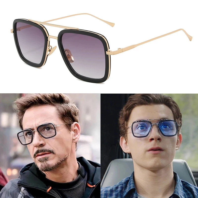 Luxury Steampunk Men Sunglasses Tony Stark Iron Man Sun Glasses Vintage Metal Eyewear Steam Punk Sunglass UV400 Male Gafas
Luxury Steampunk Men Sunglasses Tony Stark Iron Man Sun Glasses Vintage Metal Eyewear Steam Punk Sunglass UV400 Male Gafas