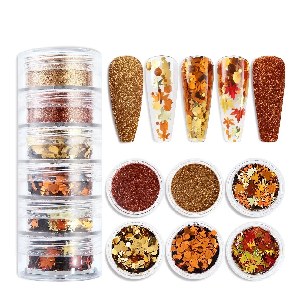 6boxes/Set Nail Art Glitter Sequins DIY Resin Mold Fillers Glitter Autumn Christmas Powder Sequins Powder Confetti Maple Sequins
6boxes/Set Nail Art Glitter Sequins DIY Resin Mold Fillers Glitter Autumn Christmas Powder Sequins Powder Confetti Maple Sequins