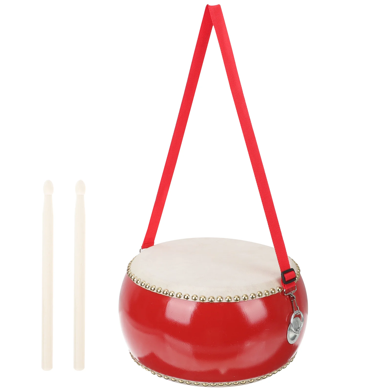 

Детский барабан из воловьей кожи с барабанной палочкой, ударный инструмент, Музыкальный барабан, игрушка, Детские Playthings, 1 комплект