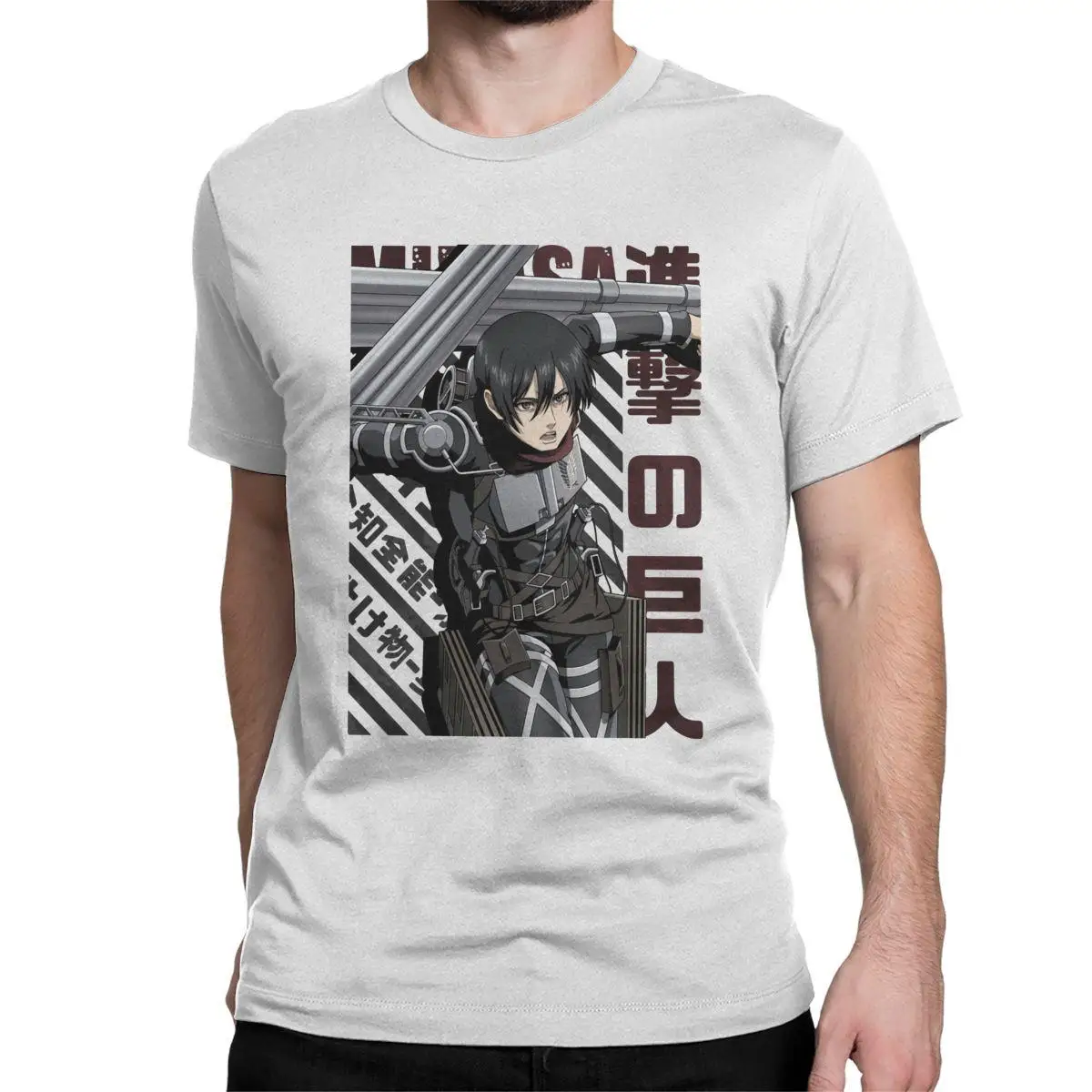 Men's T-Shirt Shingeki No Kyojin Mikasa Ackerman Attack On Titan Cool Cotton Tees Short Sleeve T Shirts New Arrival Clothing
Men's T-Shirt Shingeki No Kyojin Mikasa Ackerman Attack On Titan Cool Cotton Tees Short Sleeve T Shirts New Arrival Clothing