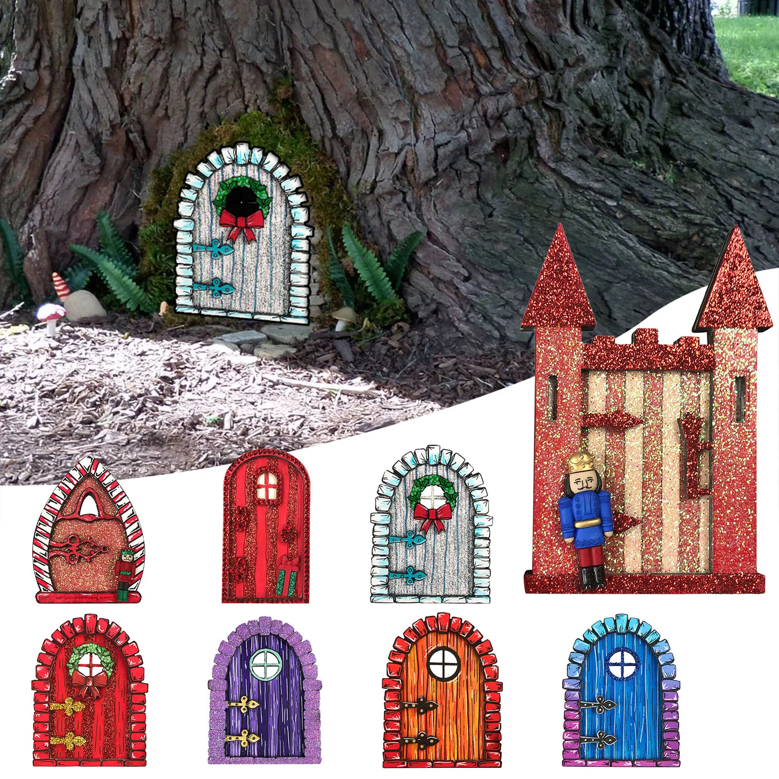 Gift Doll House Vintage Decoration Wood Ornament Wooden Craft Dwarf Tree Door Home Children's Toys Garden Decoration Miniatures
Gift Doll House Vintage Decoration Wood Ornament Wooden Craft Dwarf Tree Door Home Children's Toys Garden Decoration Miniatures