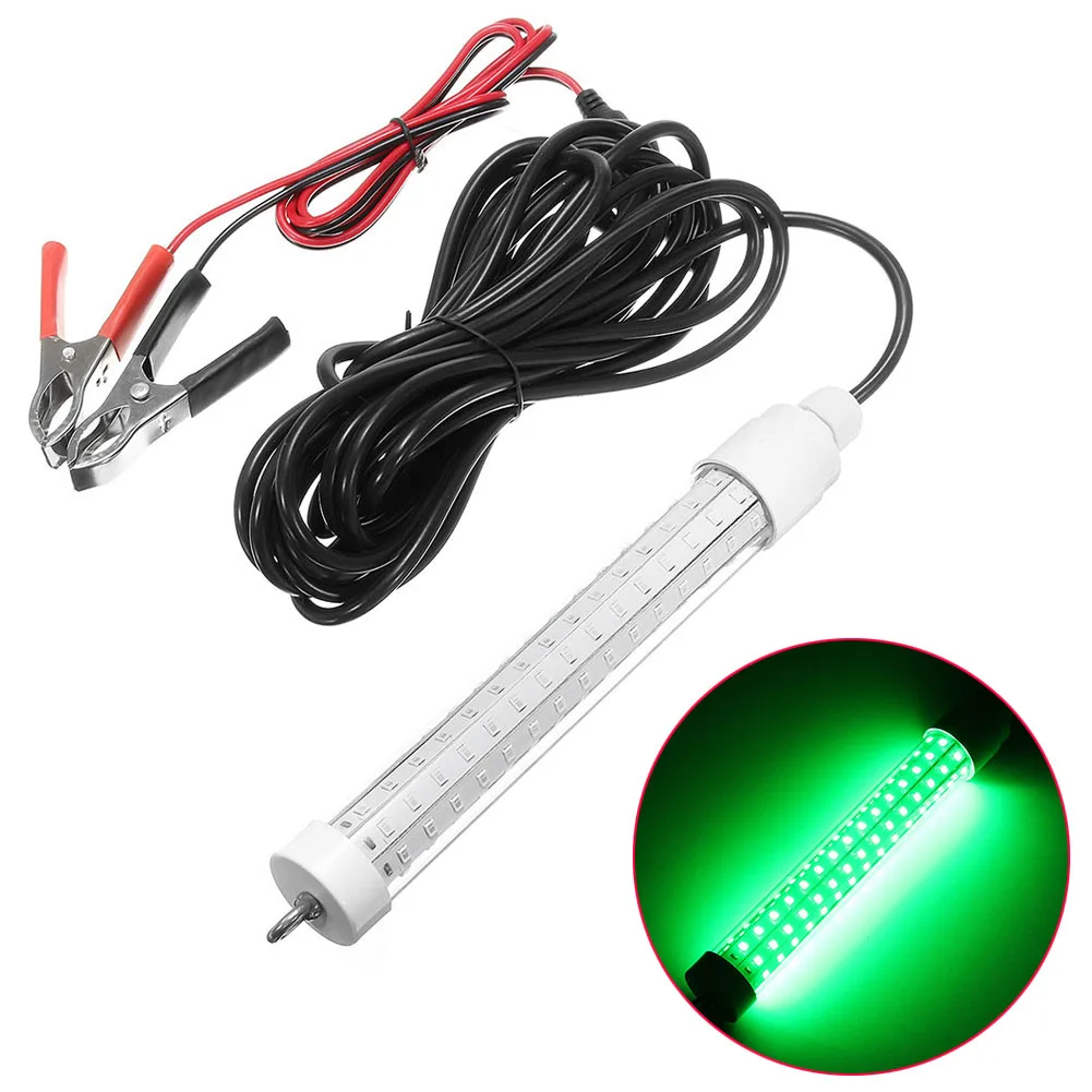 

10W 12V LED Fishing Light Green Underwater Fish Lamp Squid Lights Lure Bait Finder 10W 12V Green Fishing Tackle