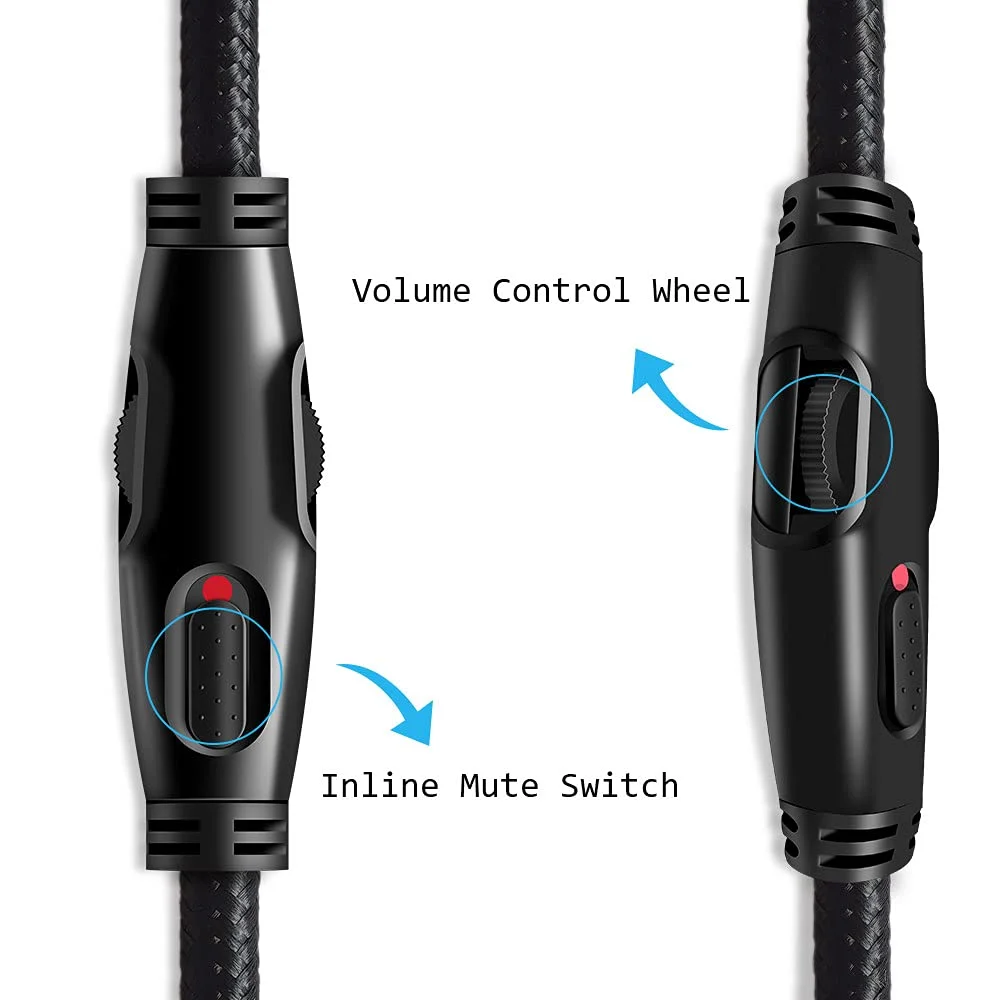 Braided Replacement Cable Extension Cord With Volume Control Mic Mute For Kingston HyperX Cloud Alpha Mix Gaming Headsets Braided Replacement Cable Extension Cord With Volume Control Mic Mute For Kingston HyperX Cloud Alpha Mix Gaming Headsets