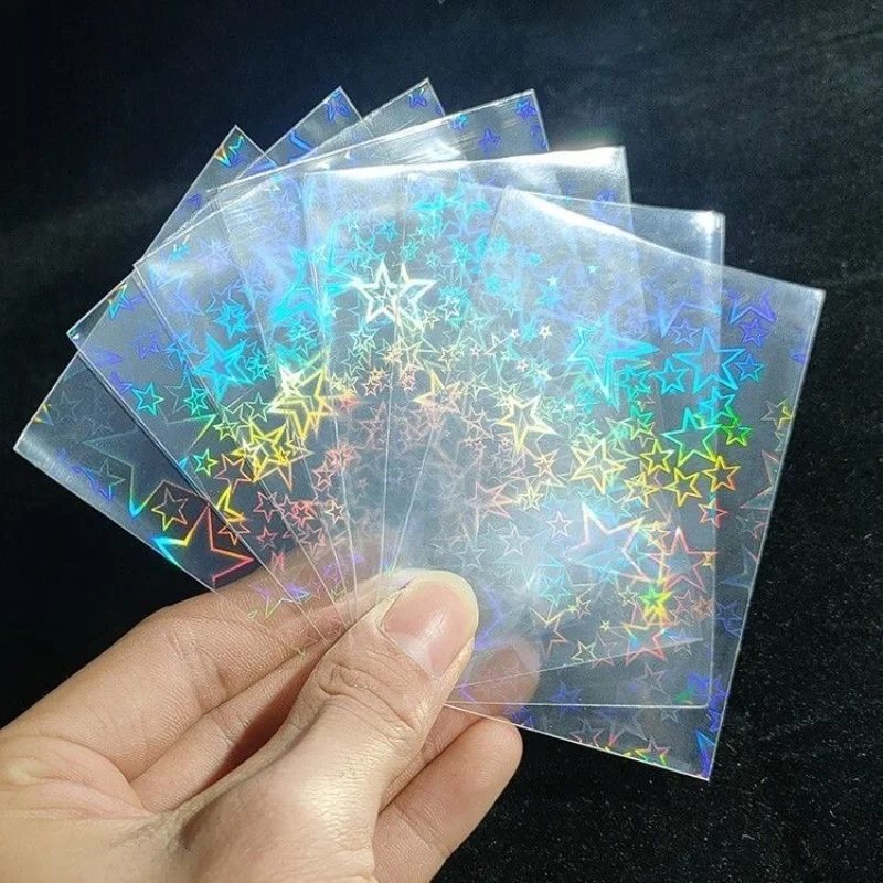 50PCS 65x90 58x87 Big Stars Acid Free Laser Stars Game Cards Protector Holographic clear Card Film Sleeves for OTG Cards
50PCS 65x90 58x87 Big Stars Acid Free Laser Stars Game Cards Protector Holographic clear Card Film Sleeves for OTG Cards