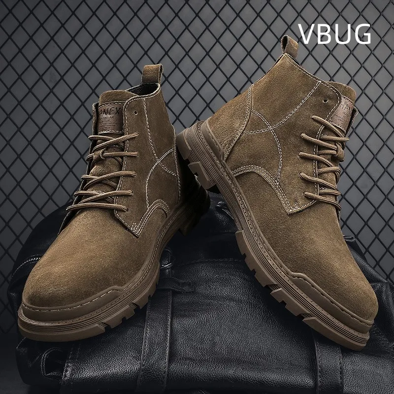 High Top Boots for Men Trendy All-match Outdoor Breathable Comfortable Round Toe Wear-Resistant Casual Shoes Spring Autumn Main
High Top Boots for Men Trendy All-match Outdoor Breathable Comfortable Round Toe Wear-Resistant Casual Shoes Spring Autumn Main