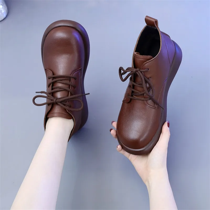 Женские ботинки на шнуровке, однотонные Модные ботильоны с круглым носком, средней высоты, на осень
Женские ботинки на шнуровке, однотонные Модные ботильоны с круглым носком, средней высоты, на осень