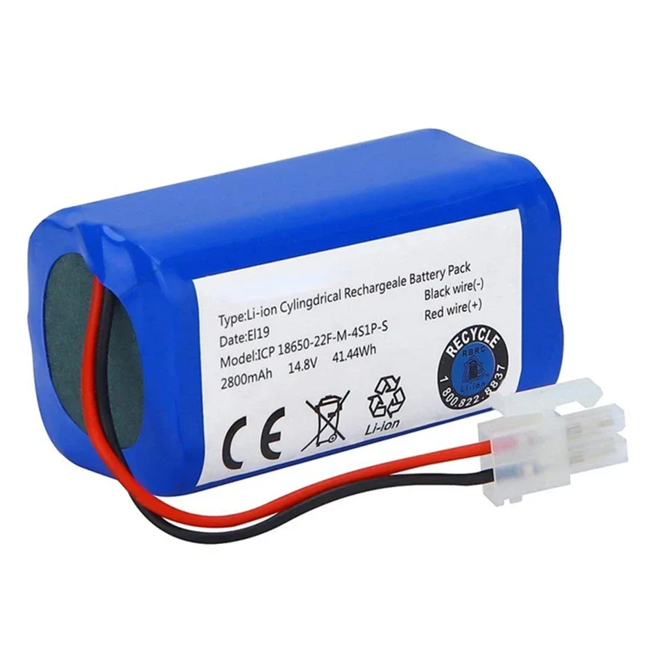 

NEW 14.8V 3500mAh 14.4V 3200mAh Lithium Battery For ILIFE A4 A4s V7 A6 V7s Plus Robot Vacuum Cleaner ILife 4S1P real Capacity