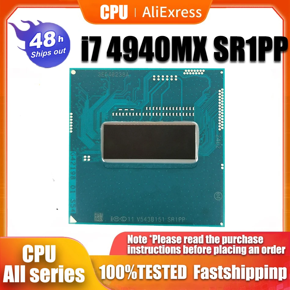 

original CPU I7-4940MX SR1PP I7 4940MX SR1PP processor 3.1G-4.0G/8M PGA socket