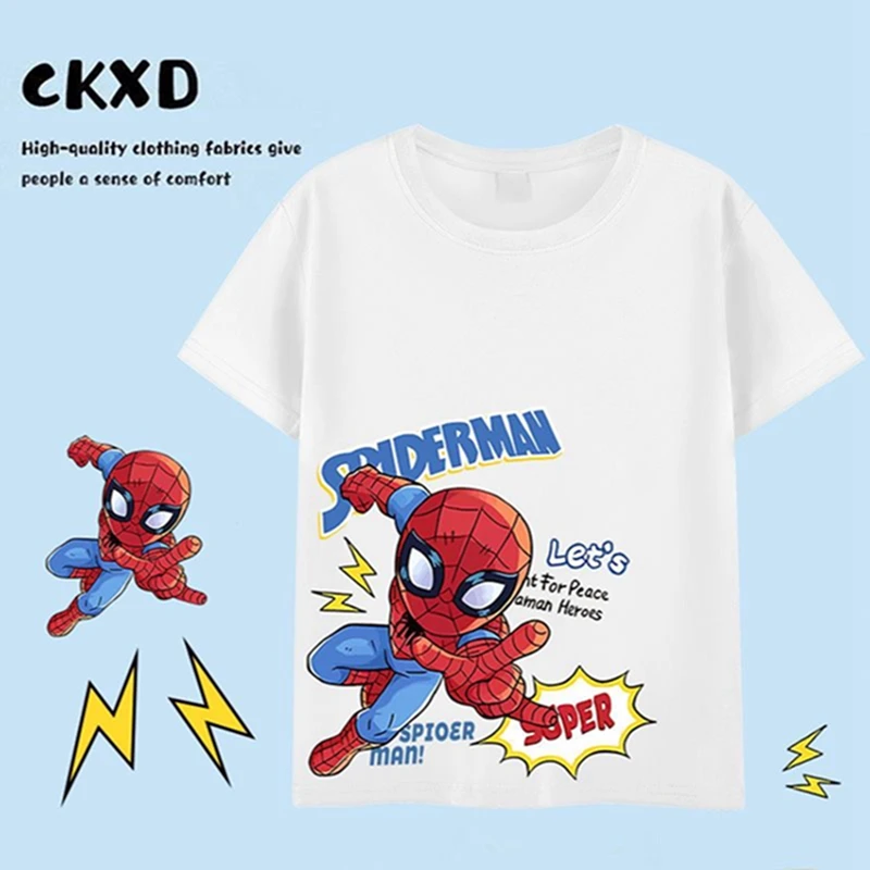 New Cartoon Disney Spiderman Baby Girls Short Sleeve Tshirt Boys Summer Tees Toddler Tops Children Fashion Tshirts White Blue
New Cartoon Disney Spiderman Baby Girls Short Sleeve Tshirt Boys Summer Tees Toddler Tops Children Fashion Tshirts White Blue