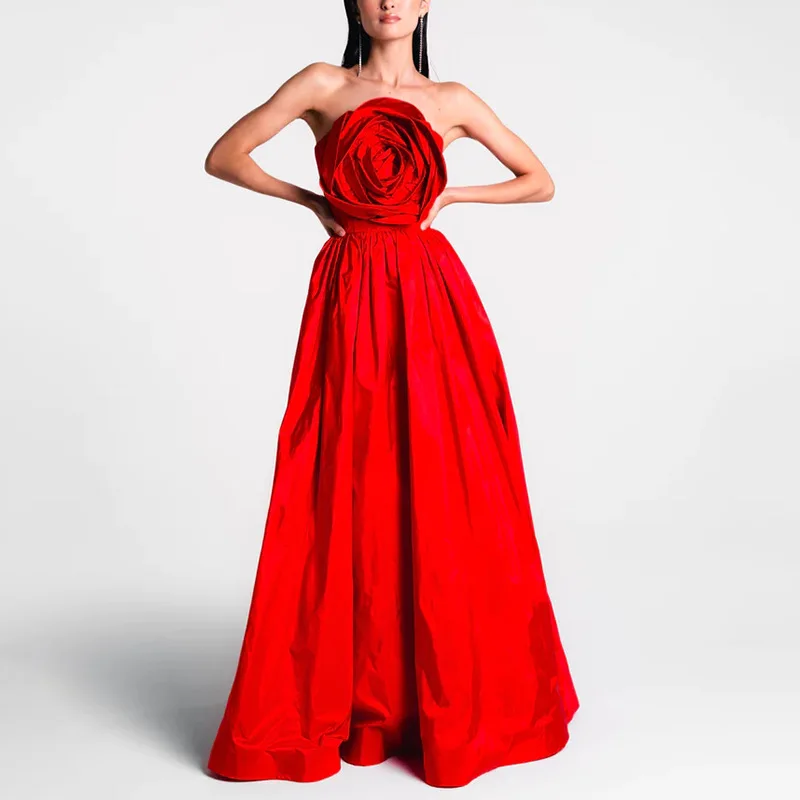 Harajpee French Socialite Style Strapless Dress Long 2024 New Design Splicing Flower High Waisted Long Dresses Women Vestido
Harajpee French Socialite Style Strapless Dress Long 2024 New Design Splicing Flower High Waisted Long Dresses Women Vestido