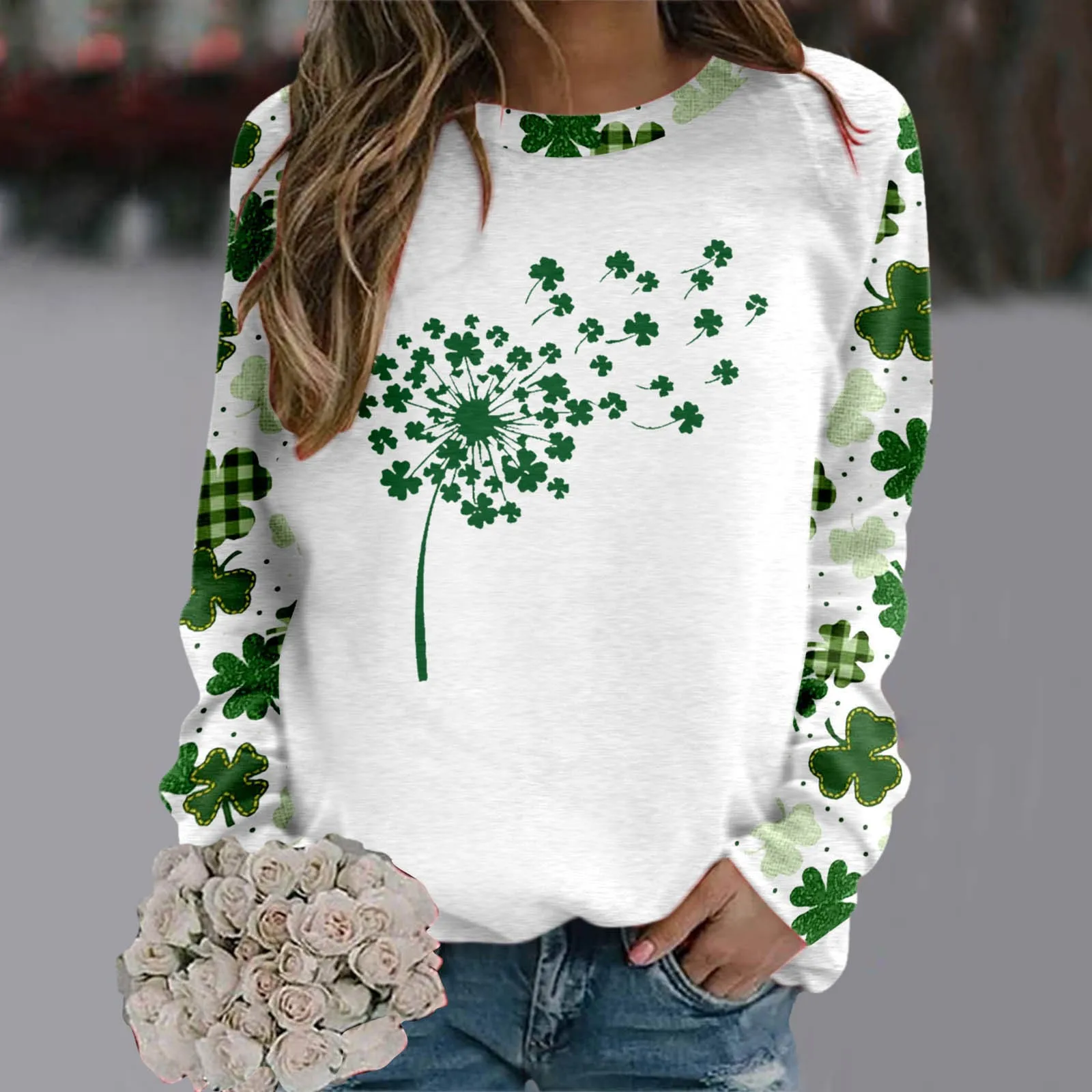 Women St.Patrik's Day Pullovers Crewneck Green Sweatshirt Irish National Day Jumper Tops Loose Casual Dressy Tops sudaderas
Women St.Patrik's Day Pullovers Crewneck Green Sweatshirt Irish National Day Jumper Tops Loose Casual Dressy Tops sudaderas