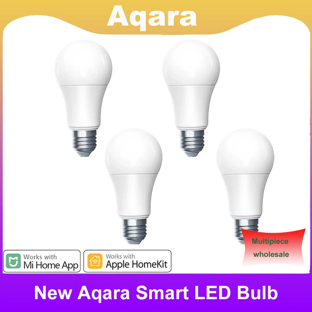 

New Aqara Smart LED Bulb Zigbee 9W E27 220-240V 2700-6500K Color Adjust Temperature for Mihome Remote Light Work With HomeKit