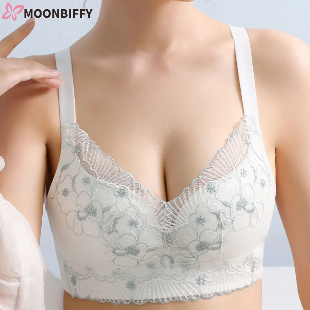 Sexy Lace Bralette Embroidery Bra Push Up Wireless Bras Thick Cup Floral Underwear Women Top Lingerie Padded Brassiere
Sexy Lace Bralette Embroidery Bra Push Up Wireless Bras Thick Cup Floral Underwear Women Top Lingerie Padded Brassiere